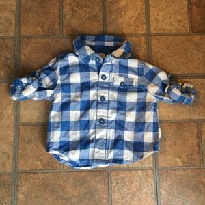 Blue and White Flannel